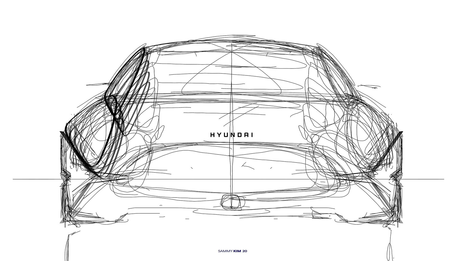 Tegning af Hyundai Prophecy konceptbil