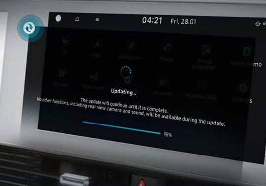Opdatering af software til Hyundai navigation 