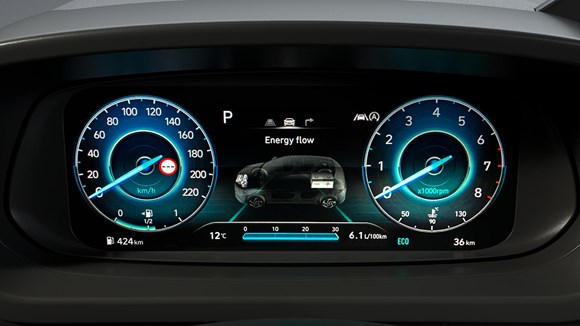 Digital instrumentering i Hyundai BAYON
