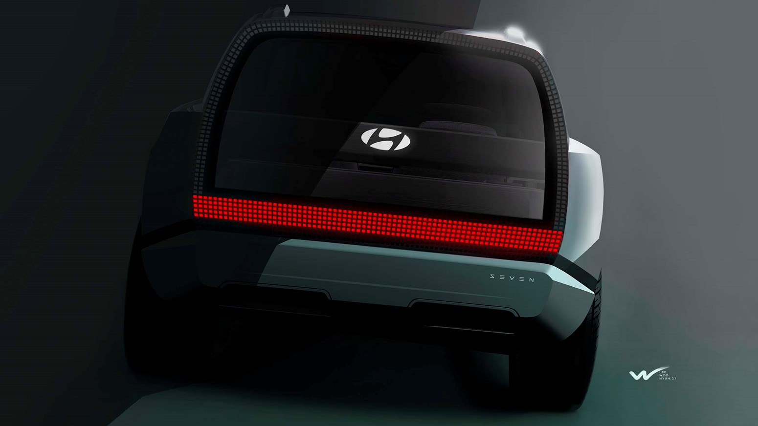 Konceptbil Hyundai SEVEN med pixel-lys