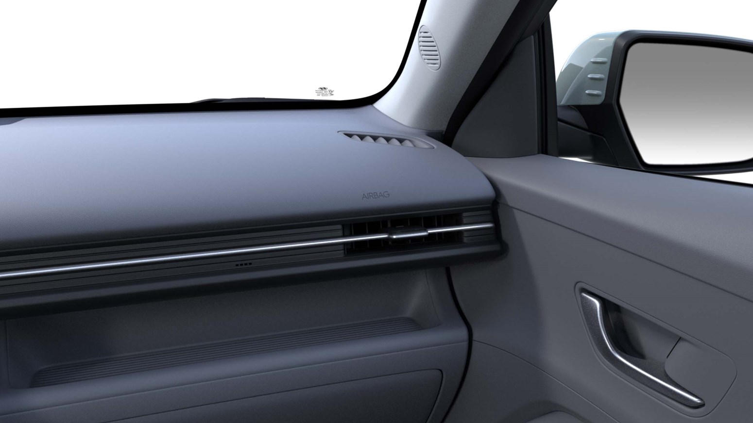 Interiørfarve mørkegrå i Hyundai KONA Advanced