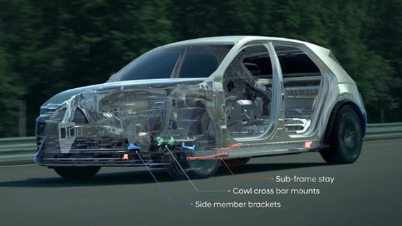 Detaljer om styringen i Hyundai IONIQ 5 N 