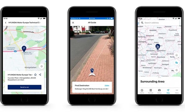 Hyundai bluelink app planlæg din rute 
